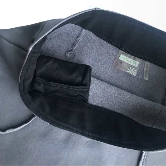 Athleta Gray Fleece Skirt XS Athliesure Tennis - Picture 5 of 8